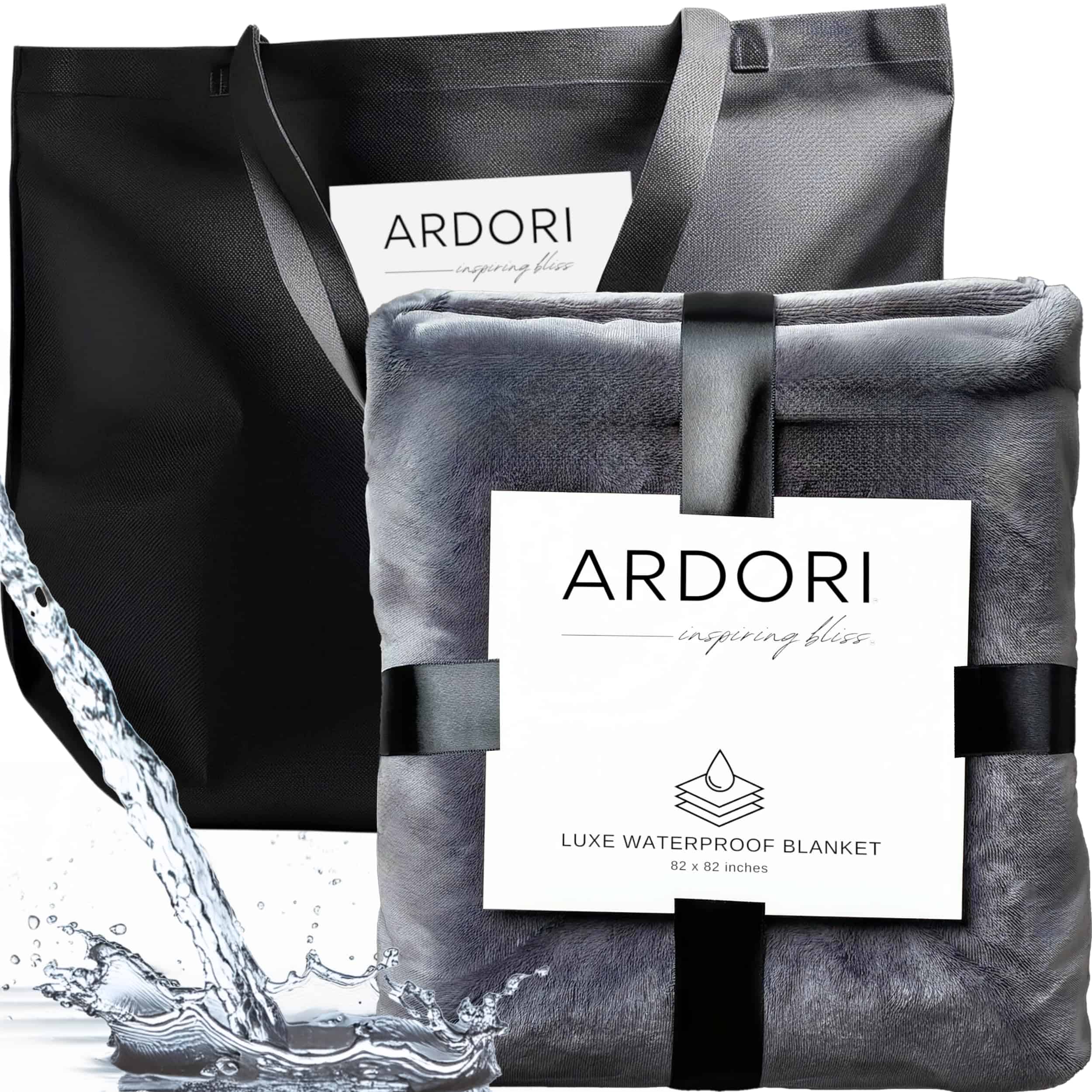 Manta Impermeable para Cama de Intimidad (Gris, King 82x82)