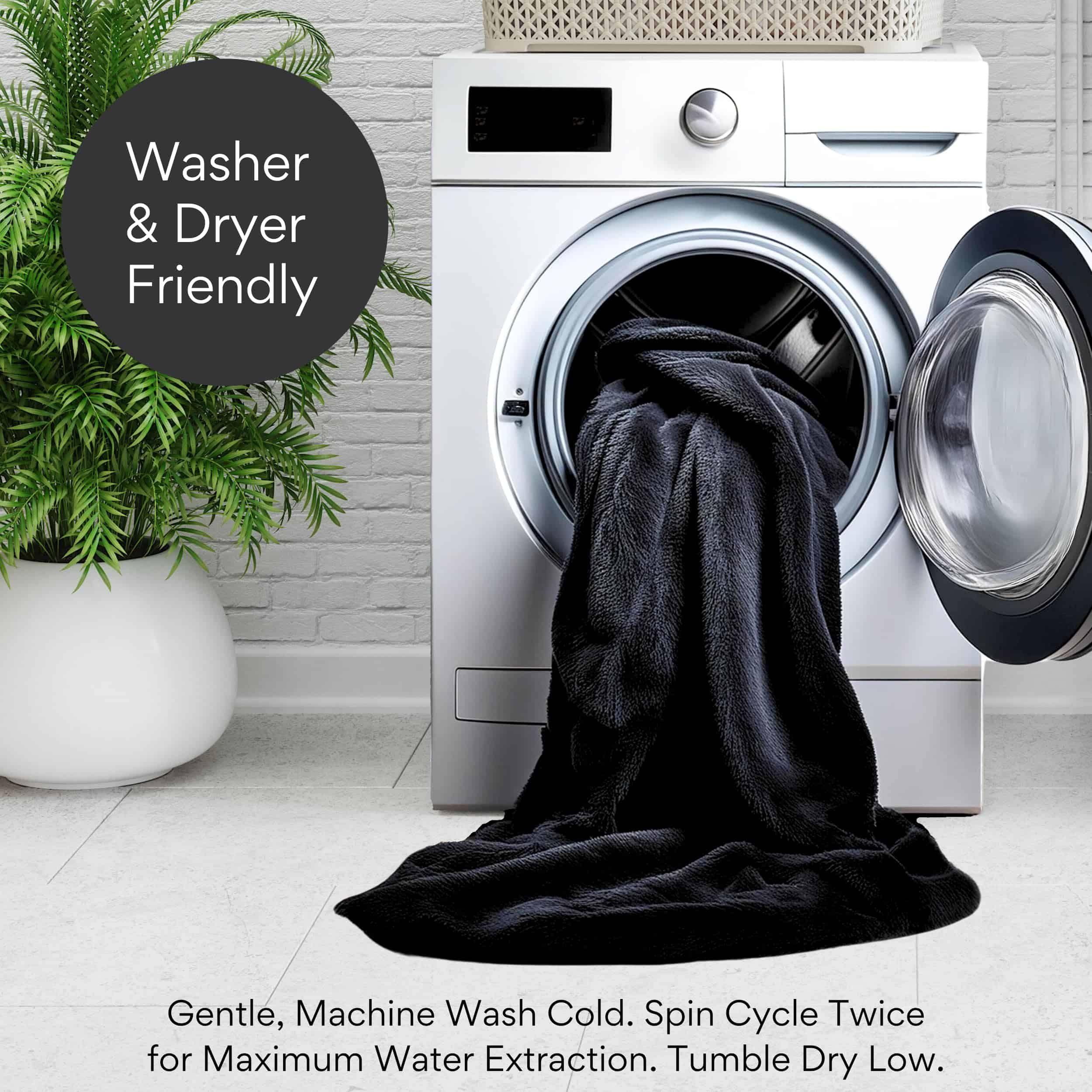 Manta Impermeable para la Cama Intimidad (Negro y Gris, - Imagen 8