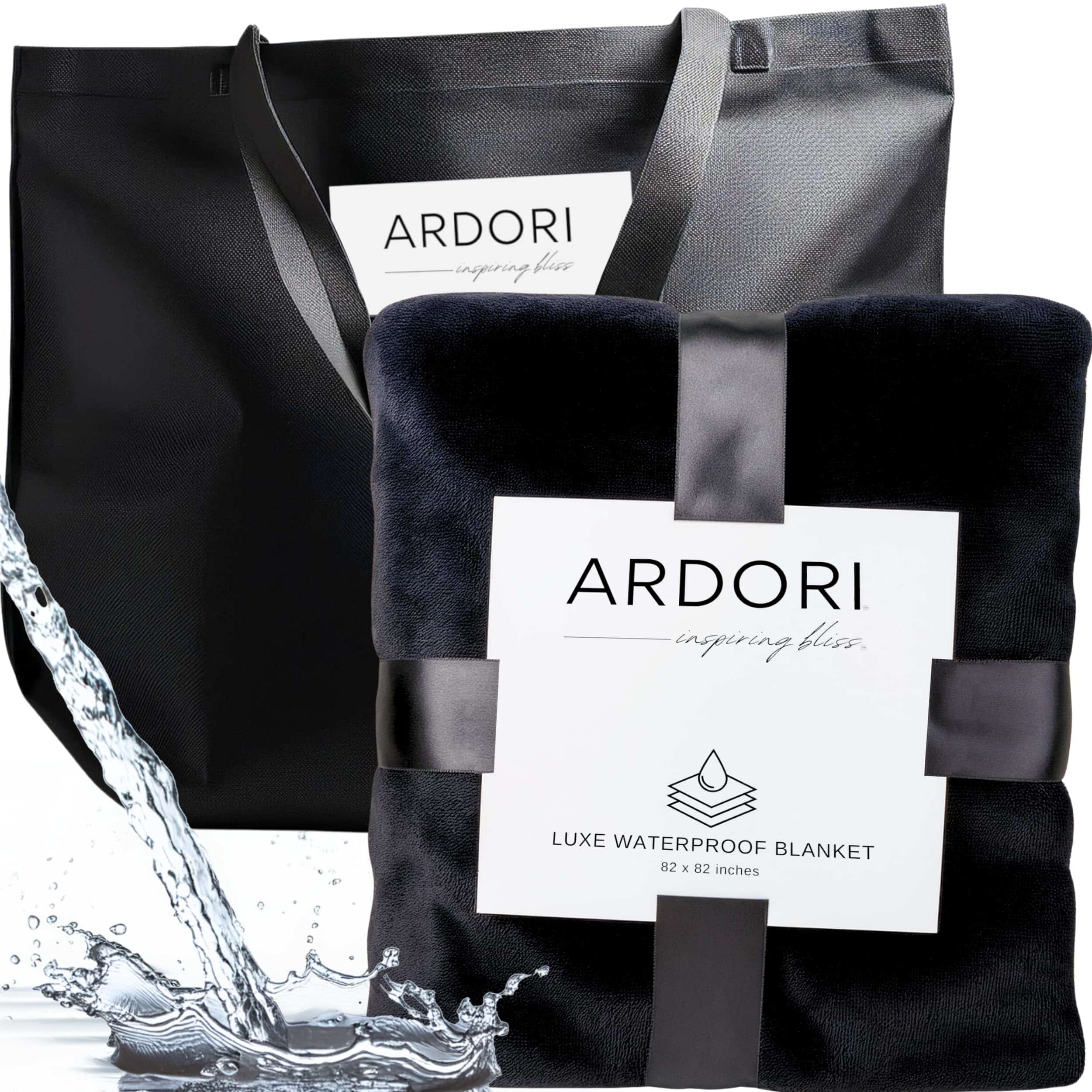 Manta Impermeable para la Cama Intimidad (Negro y Gris,