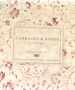 Juego de sábanas de lujo 100% algodón percal Cabbages &