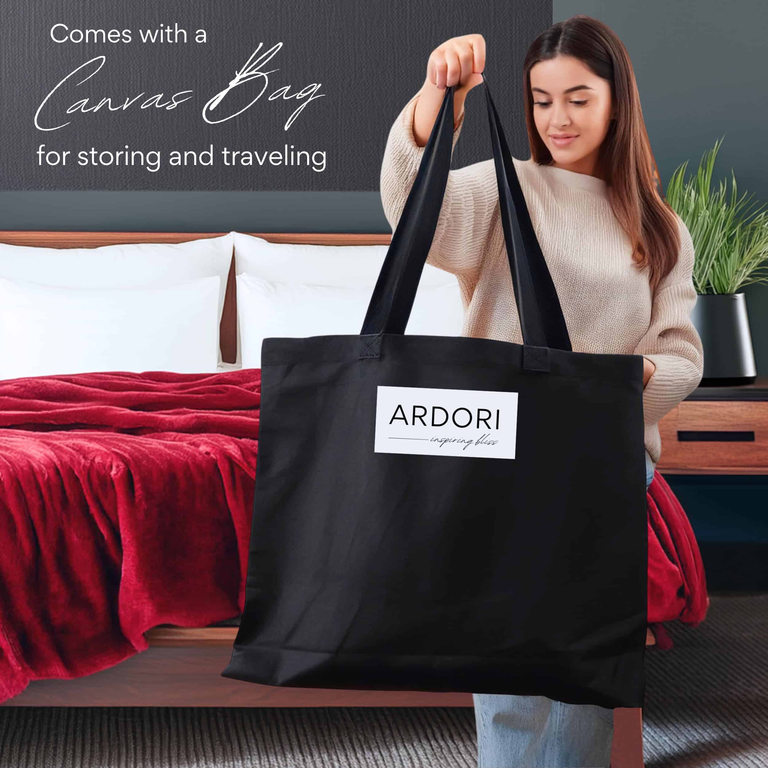 Manta Impermeable para la Cama de Intimidad (Rojo y Negro, - Imagen 7