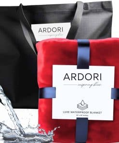 Manta Impermeable para la Cama de Intimidad (Rojo y Negro,