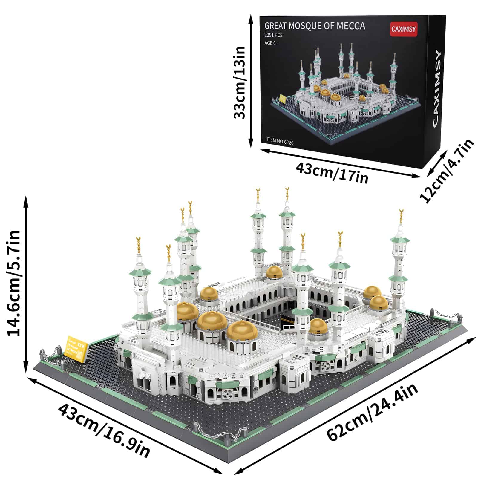 Set de bloques de construcción de la Gran Mezquita de La - Imagen 3