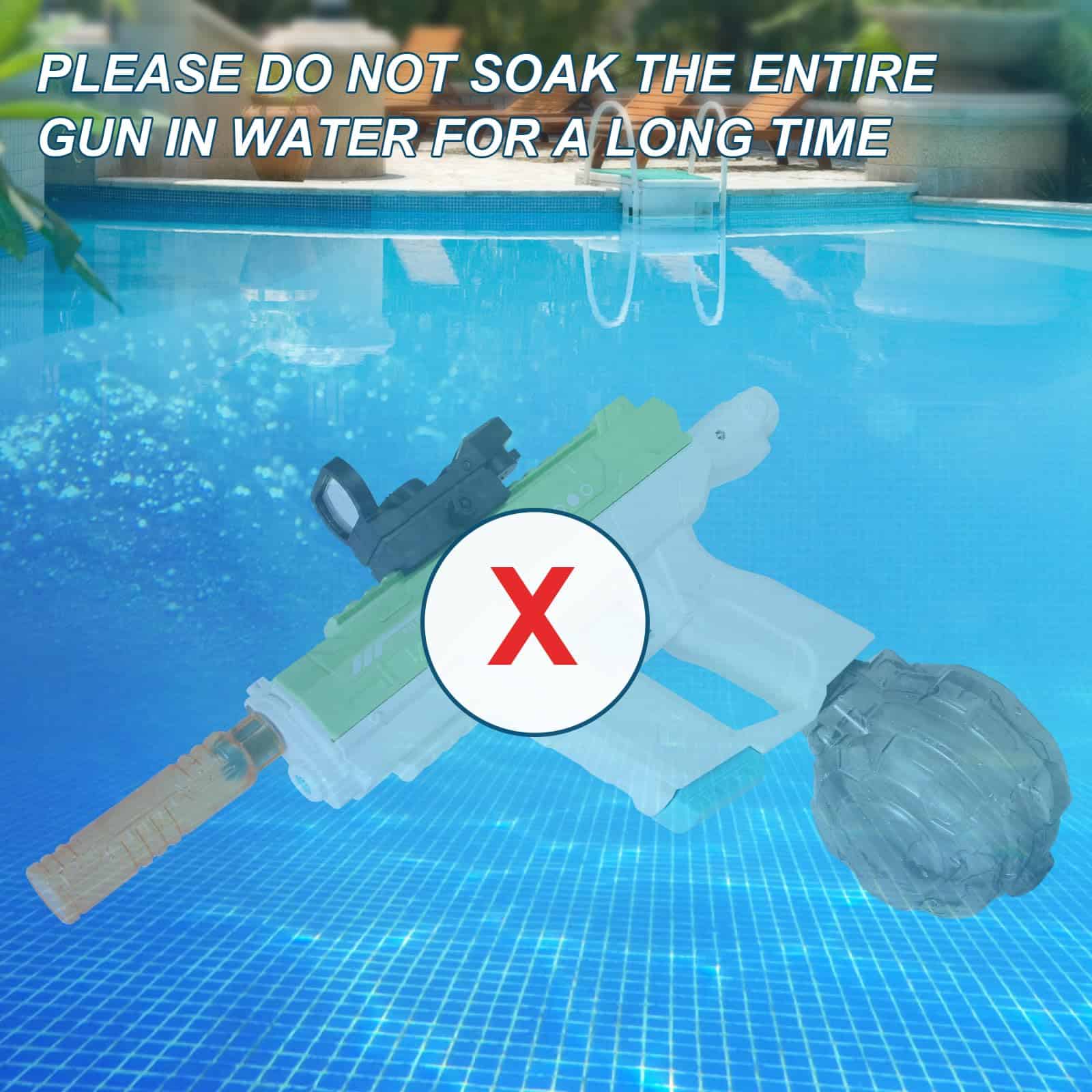 Pistola de Agua Eléctrica SYAMZZMS, Tanque -Verde - Imagen 6