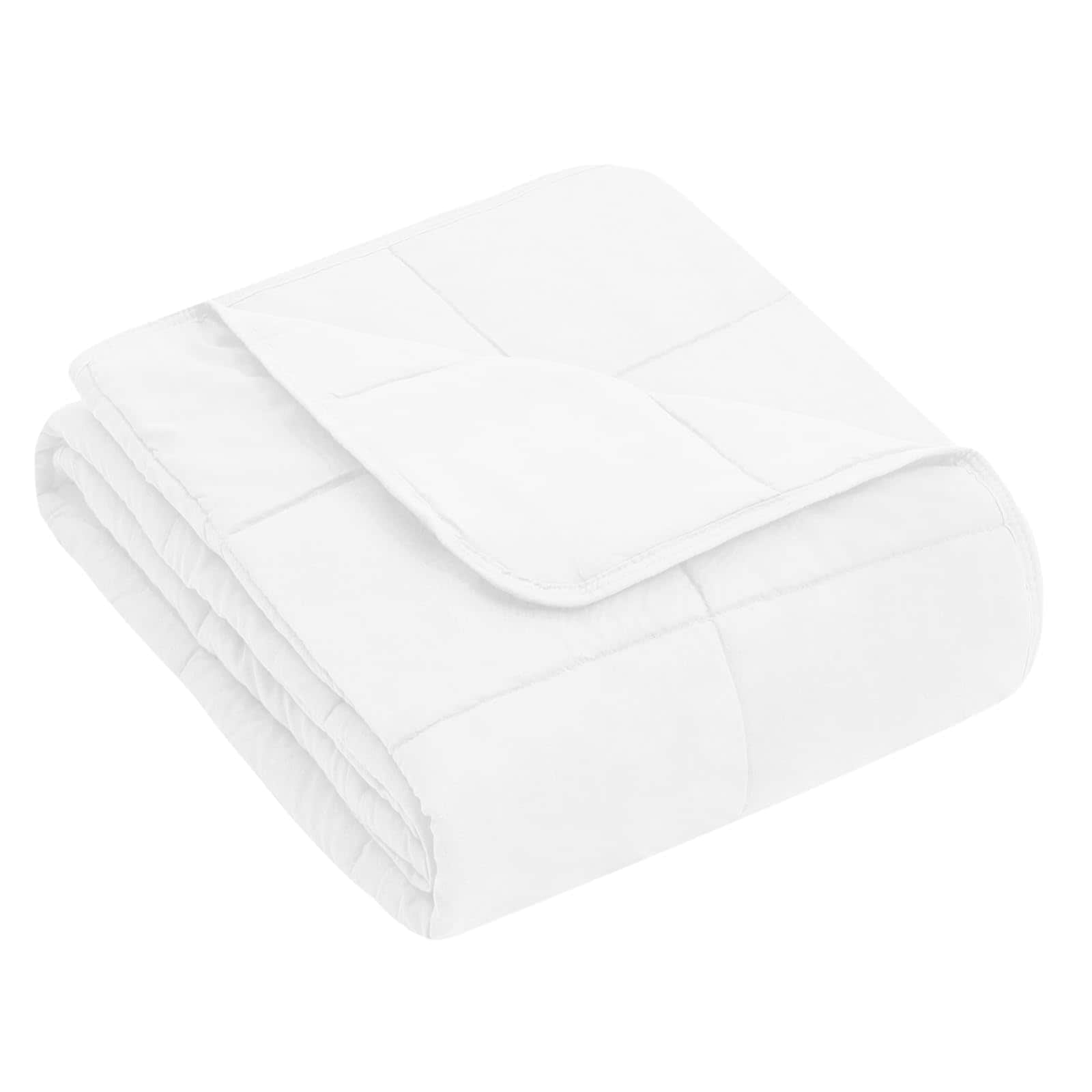 Manta ponderada yescool (7 lbs, 41" x 60", Blanco) Manta