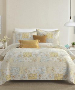 SahSahCasa Colcha para Cama California King XL 128"x120"