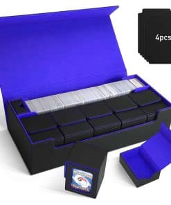 Caja de almacenamiento de cartas MTG Scimi -Negro/Azul