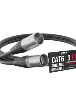 Cable LyxPro Ethercon CAT6 Blindado de 3 Pies - Cable de