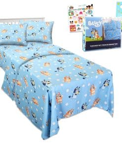 Juego de Ropa de Cama Bluey Twin Bed - Paquete con Sábanas