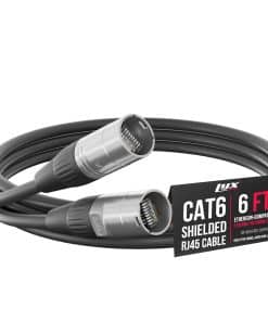 Cable Ethercon blindado de 6 pies LyxPro - Cable RJ45 de