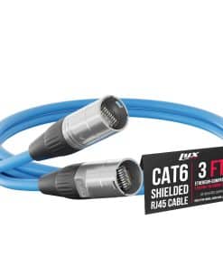 Cable LyxPro 3 pies blindado CAT6 Ethercon - Cable de audio