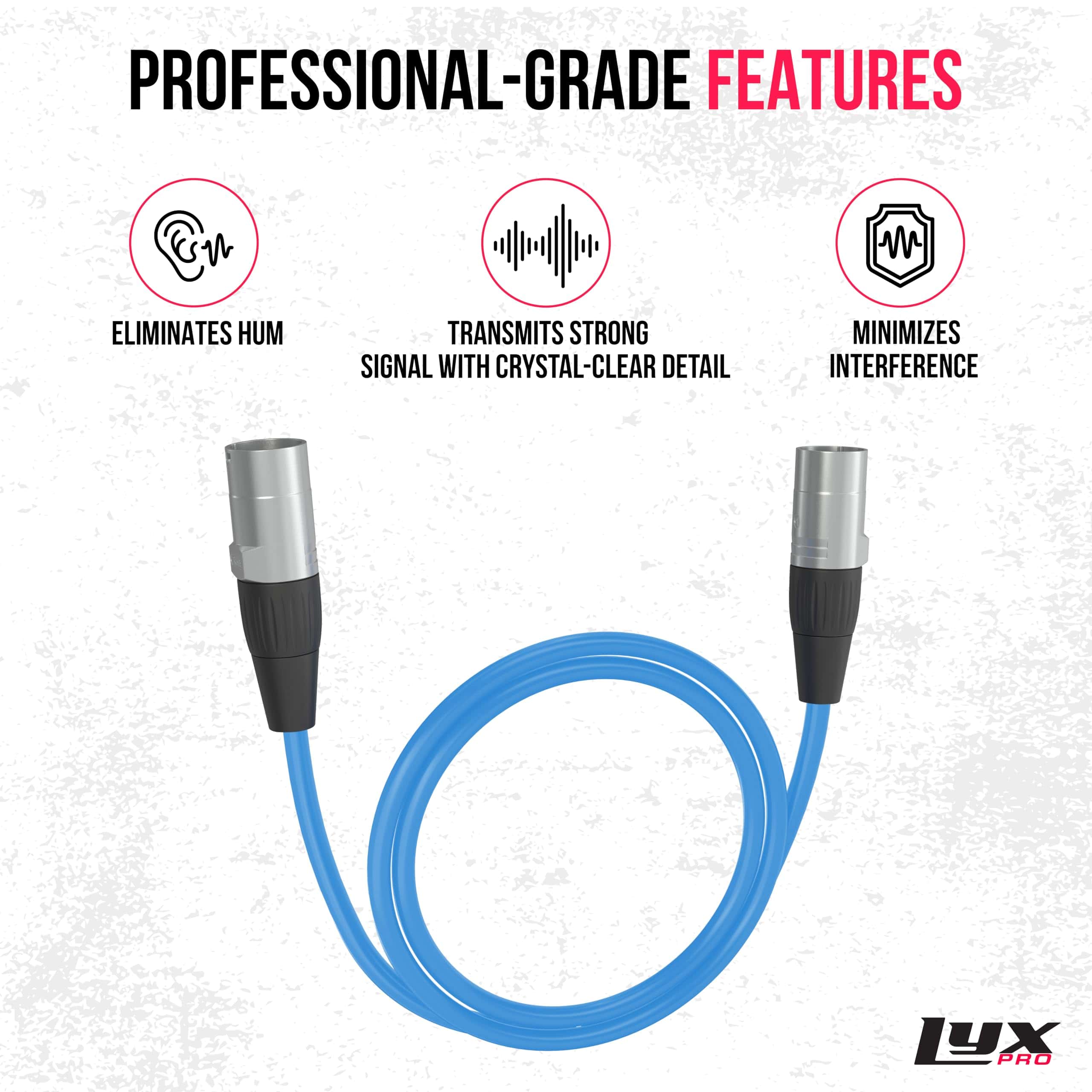 Cable LyxPro 3 pies blindado CAT6 Ethercon - Cable de audio - Imagen 3