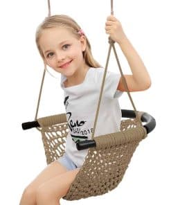 Red de tribu de redes de mano de red para niños con cuerdas