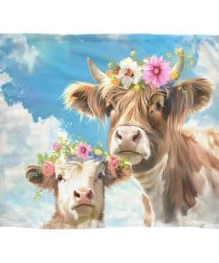 Manta de Lana Naniopick Highlands Cows Regalos para Adultos