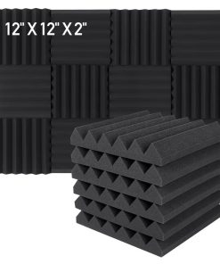 Focusound 12 Paquetes Paneles de Espuma Acústica Cuña 2" X