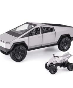 1/24 Modelo de Camioneta de Juguete Pickup con Motocicleta,