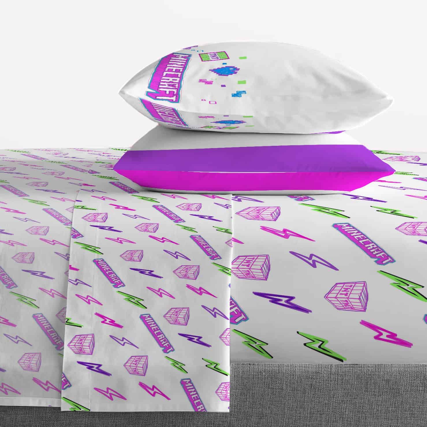 Juego de sábanas completo de Minecraft Jay Franco - Super - Imagen 7