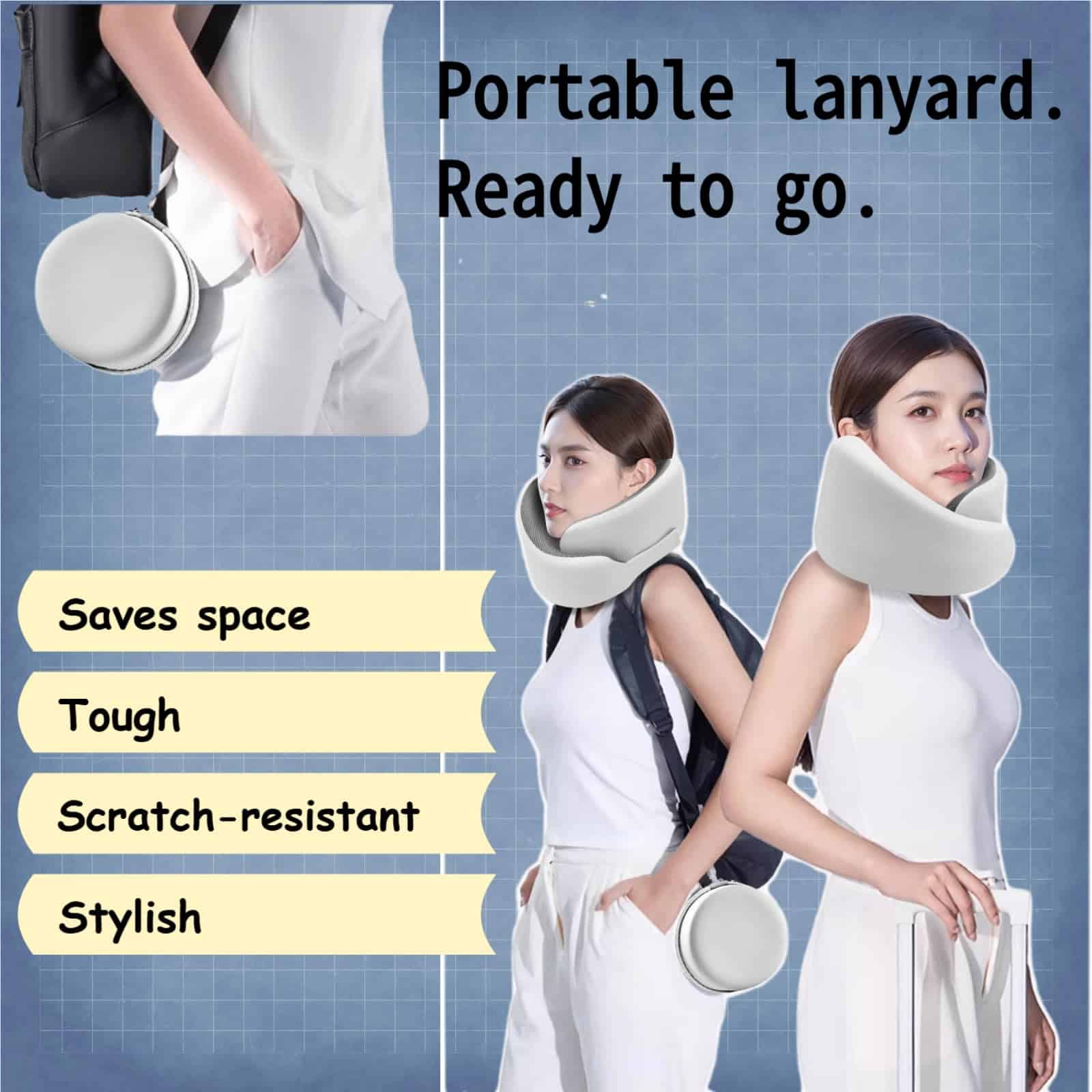 Almohada de Cuello de Espuma con Memoria Stuntechy, Diseño - Imagen 7