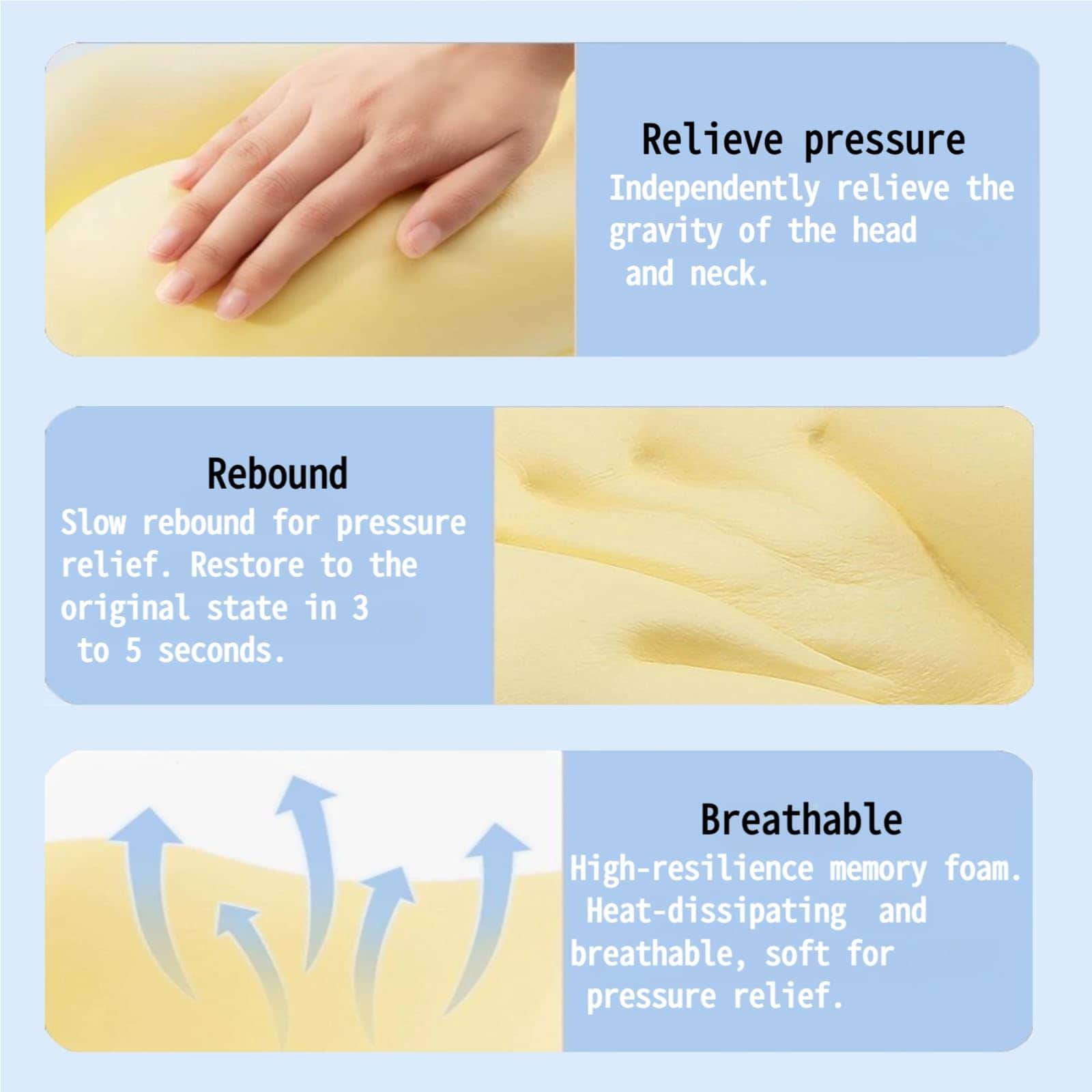 Almohada de Cuello de Espuma con Memoria Stuntechy, Diseño - Imagen 9