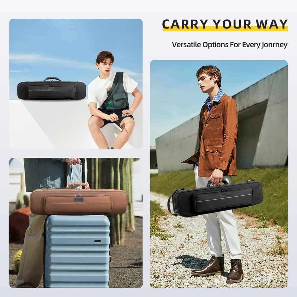 Estuche de Saxofón Soprano Recto Omebaige, Material Nylon - Imagen 8