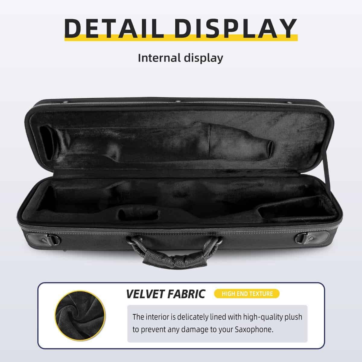 Estuche de Saxofón Soprano Recto Omebaige, Material Nylon - Imagen 7