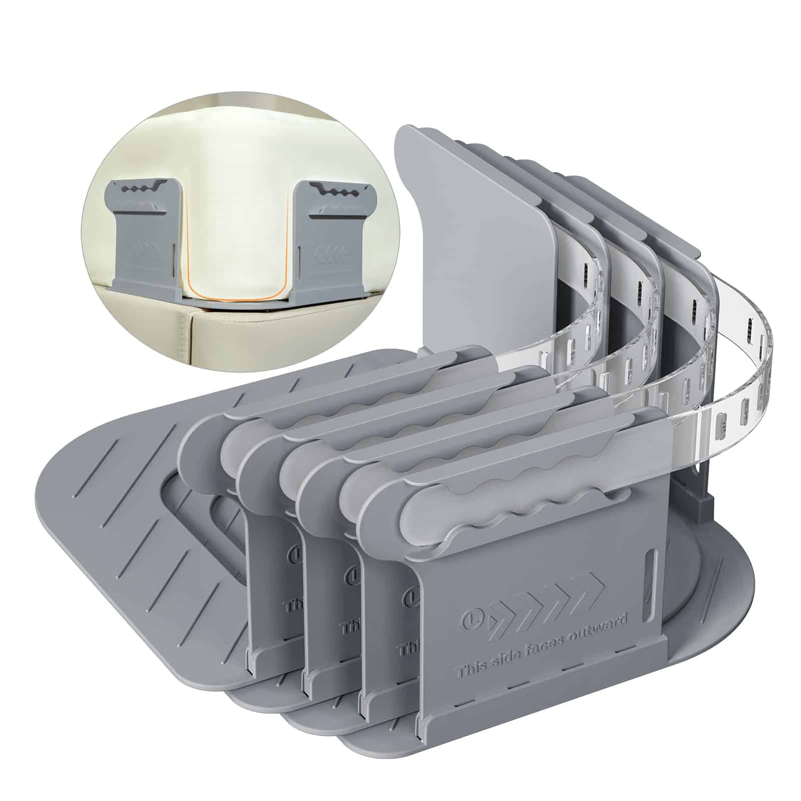 ALIMOSTY Sujetadores de Sábana de Esquina Abierta con Tiras