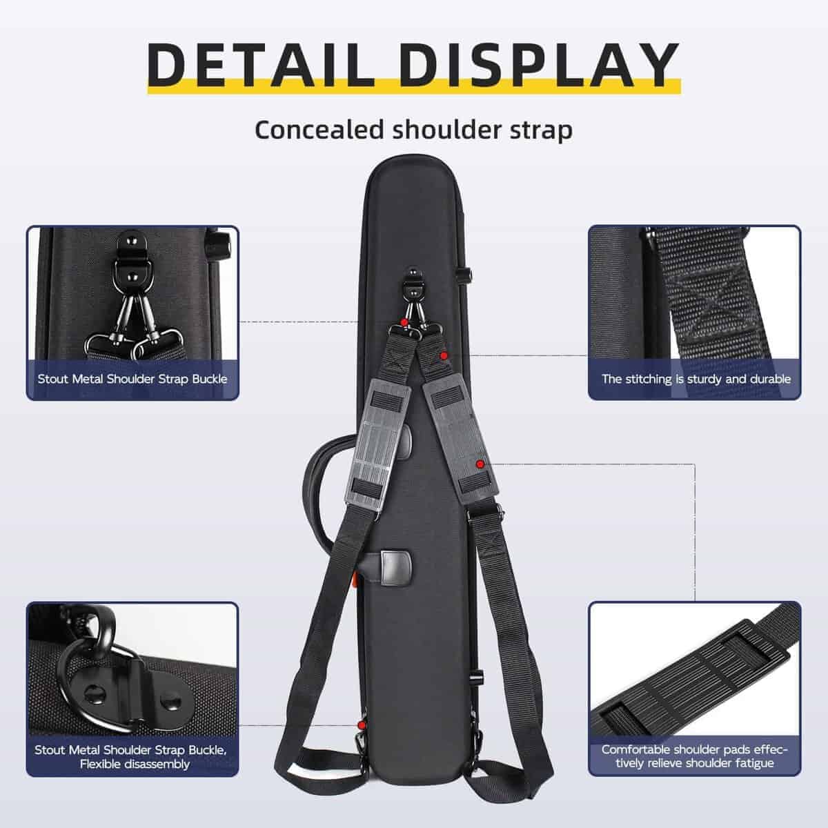 Estuche ligero Omebaige para clarinete Bb con -Arcoíris - Imagen 6