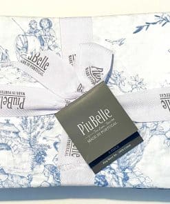 Juego de sábanas de lujo para cama Piubelle -Blanco