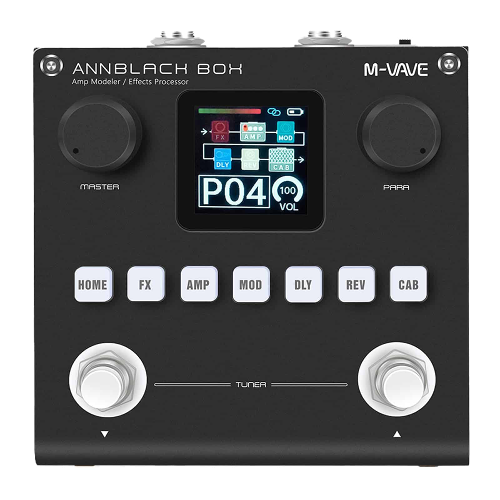 M-KVIVE Black Pedal Box Amplificador Multiefectos Portátil - Imagen 3