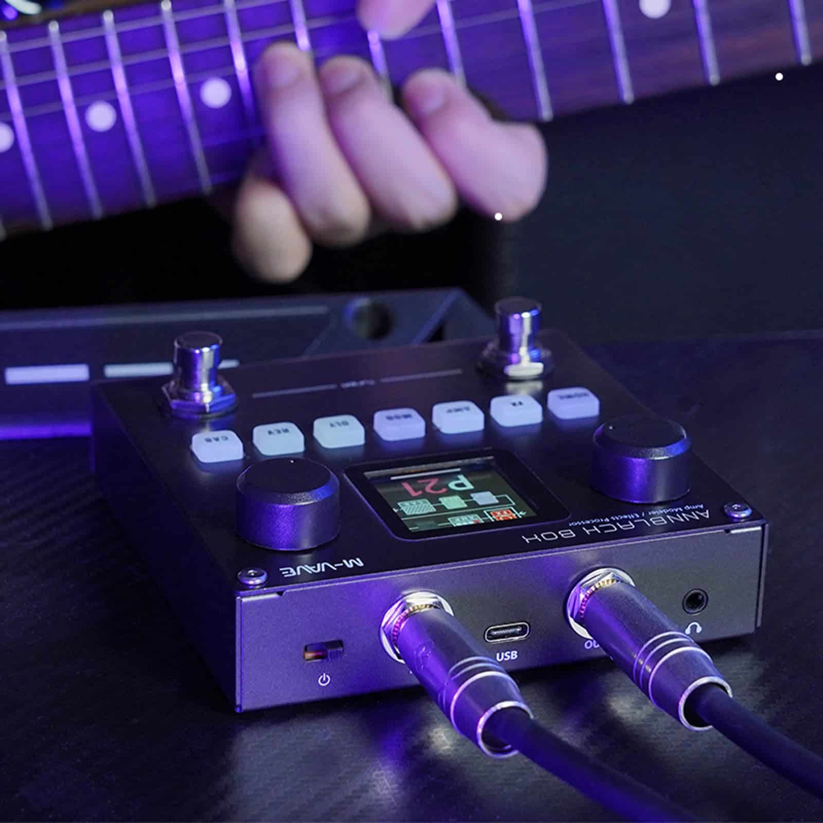 M-KVIVE Black Pedal Box Amplificador Multiefectos Portátil - Imagen 6