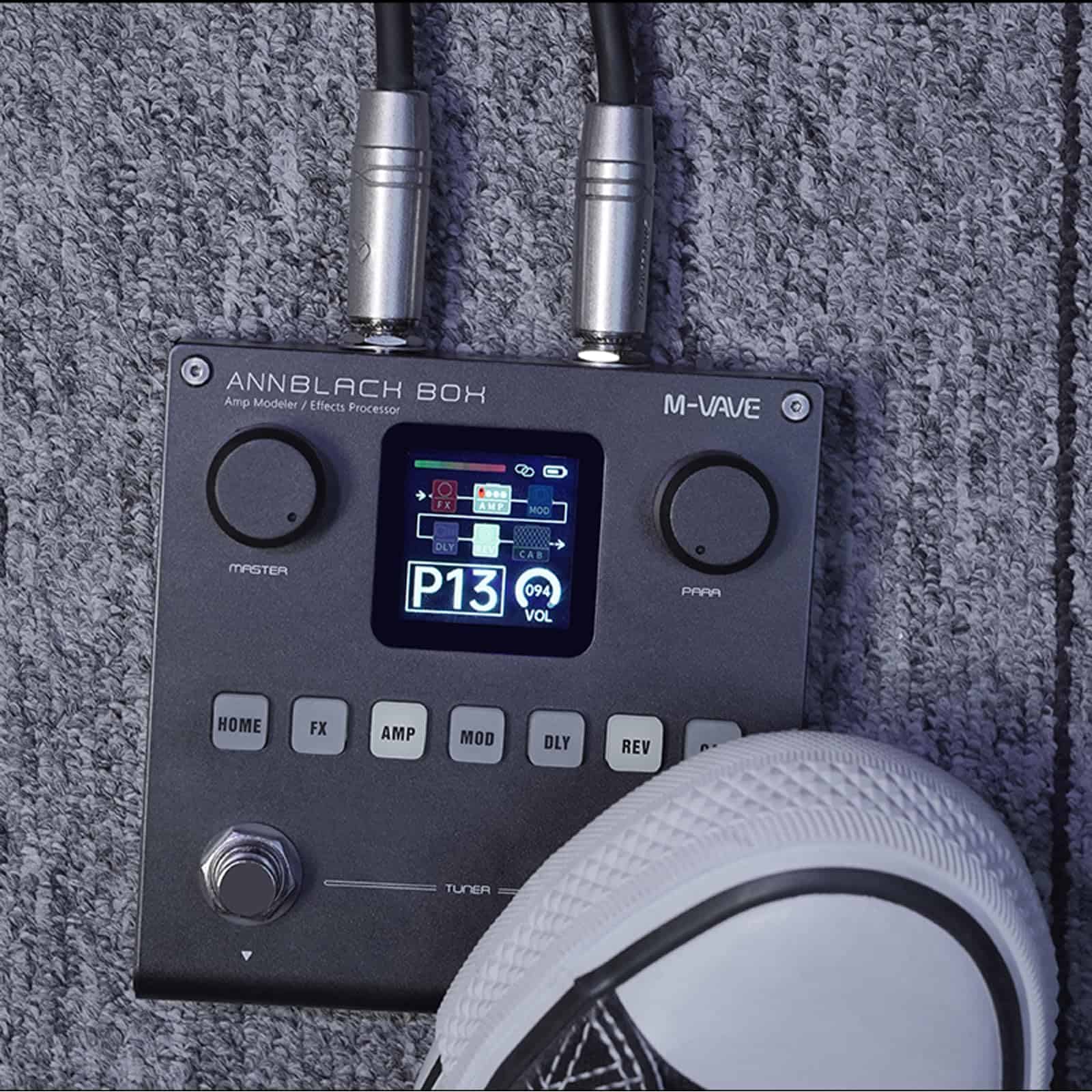 M-KVIVE Black Pedal Box Amplificador Multiefectos Portátil - Imagen 5