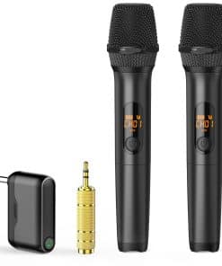 Micrófonos inalámbricos, sistema de micrófonos dinámicos de