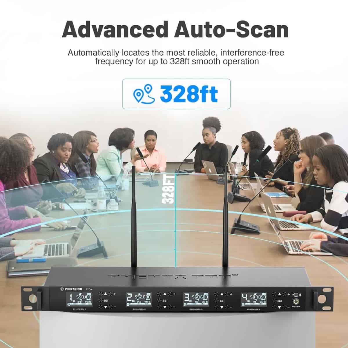 Sistema de Micrófono Inalámbrico de Conferencia Phenyx Pro, - Imagen 3