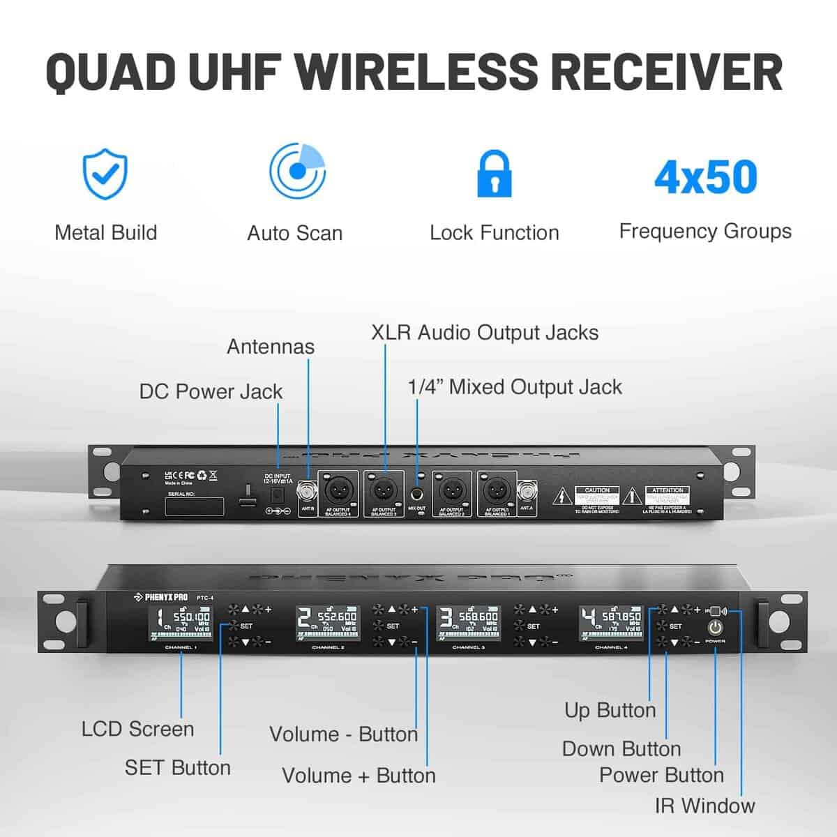 Sistema de Micrófono Inalámbrico de Conferencia Phenyx Pro, - Imagen 7