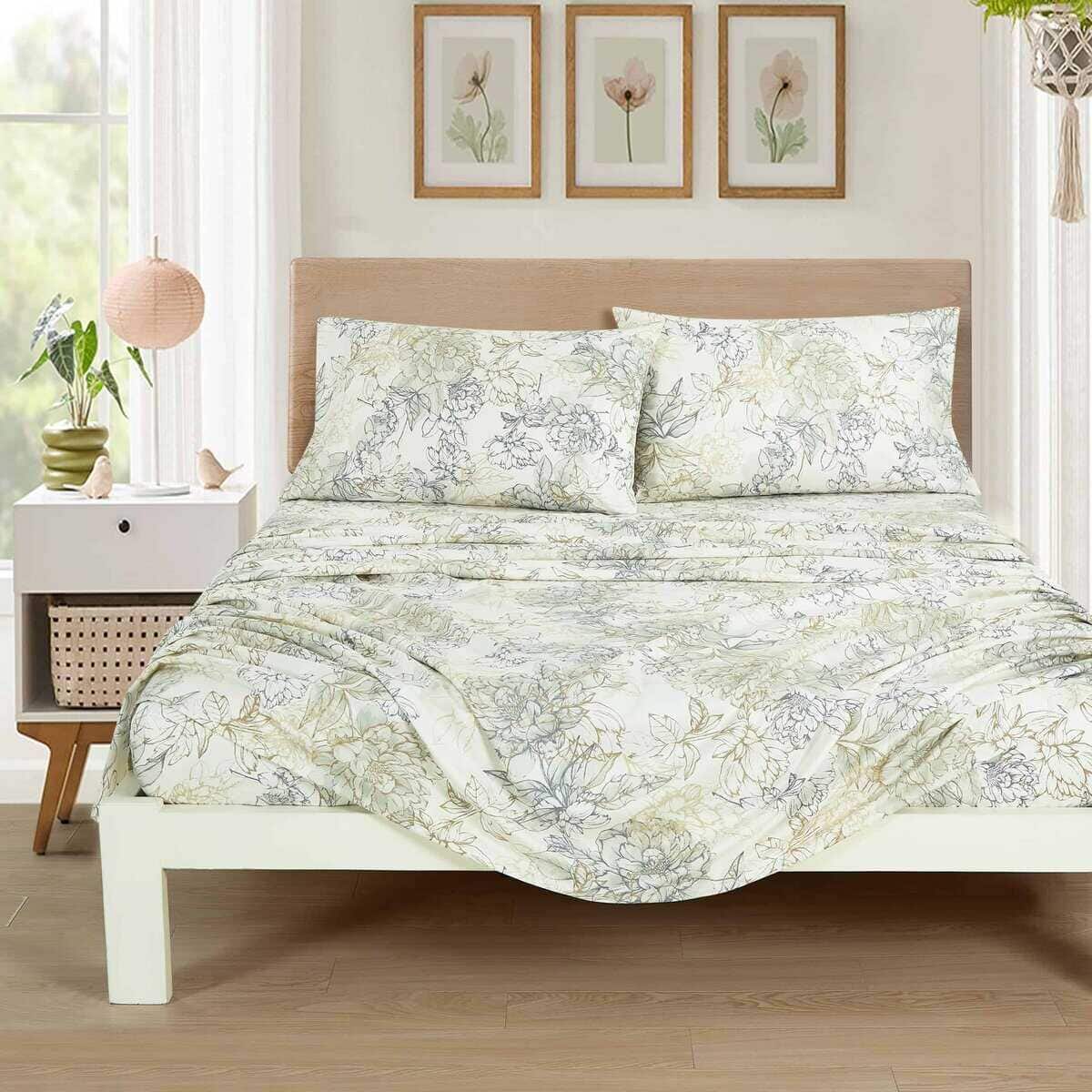 Juego de sábanas Chezmoi Collection Clematis 4 piezas - - Imagen 4