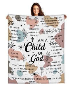 Cobija 'Soy un Hijo de Dios' 60"x80", Regalos Religiosos