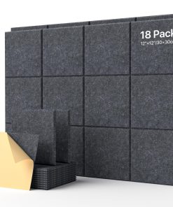 Paquete de 18 Paneles de Pared Insonorizantes