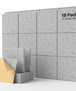 18 Pack Paneles de Pared Insonorizantes Autoadhesivos,