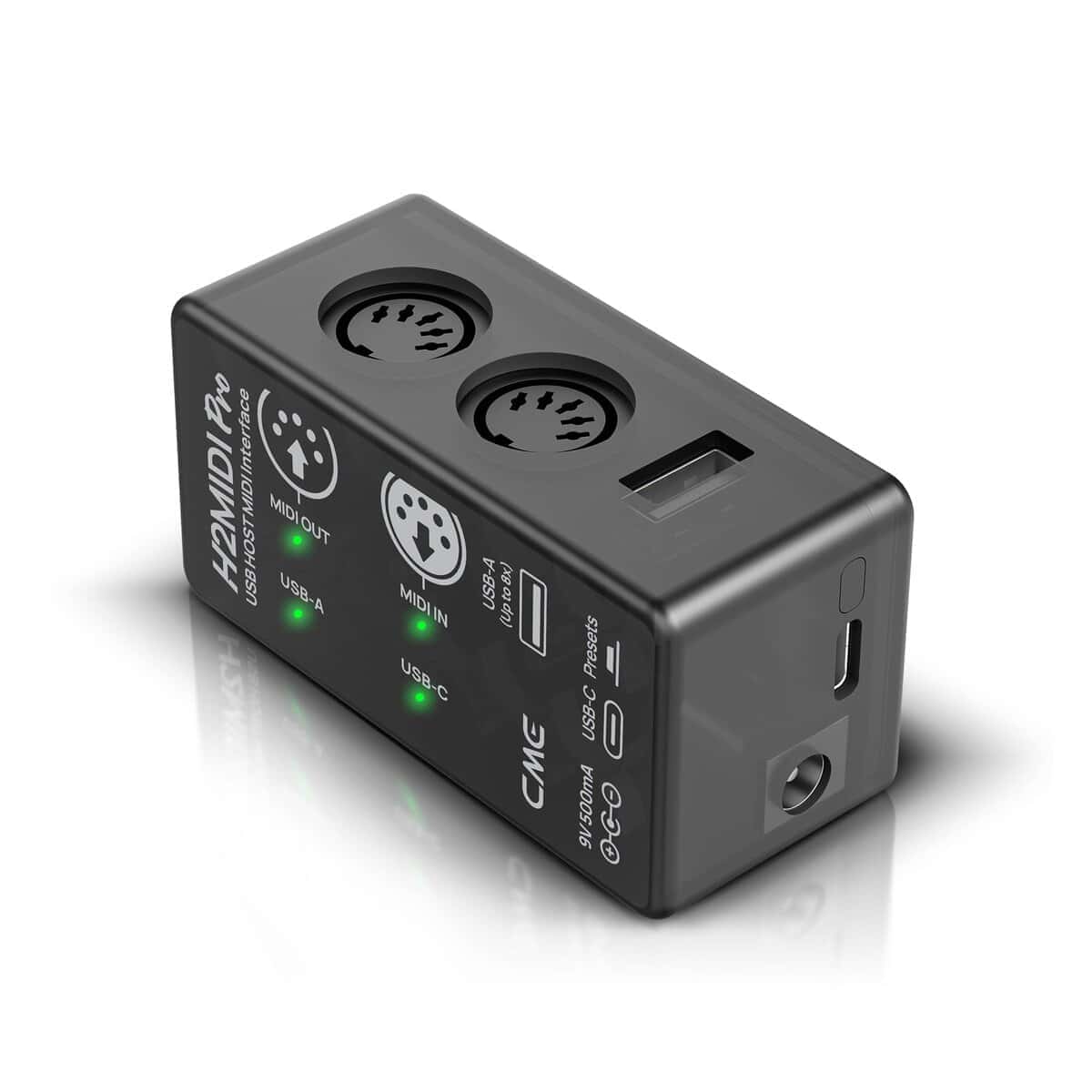 Interfaz MIDI USB avanzada CME H2MIDI Pro con enrutador,
