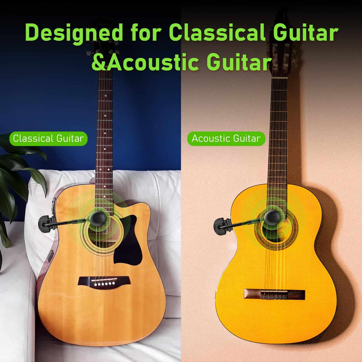 Micrófono inalámbrico para guitarra acústica ACEMIC, - Imagen 7