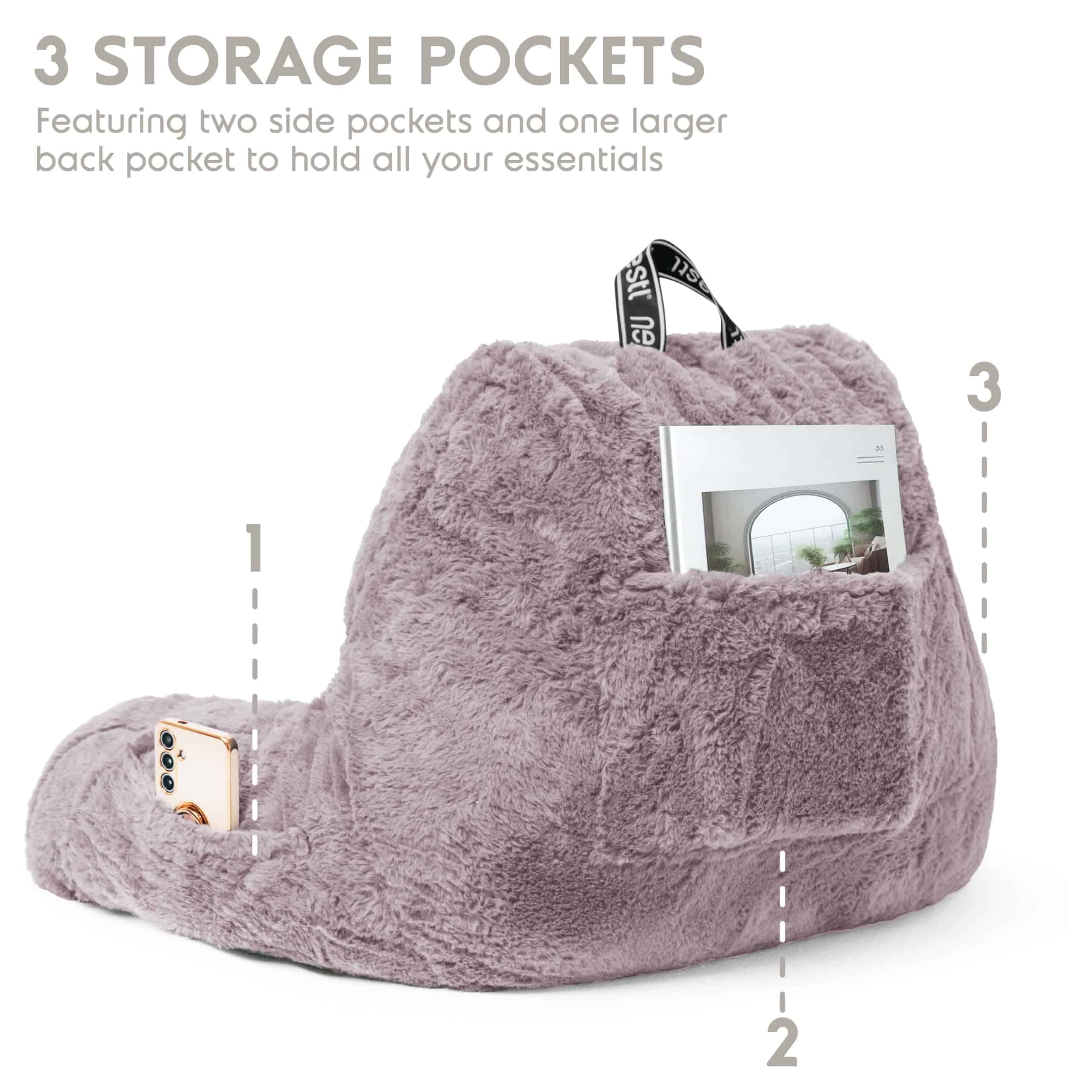 Almohada de Lectura Nestl, Elegante Cojín para la Espalda - Imagen 6