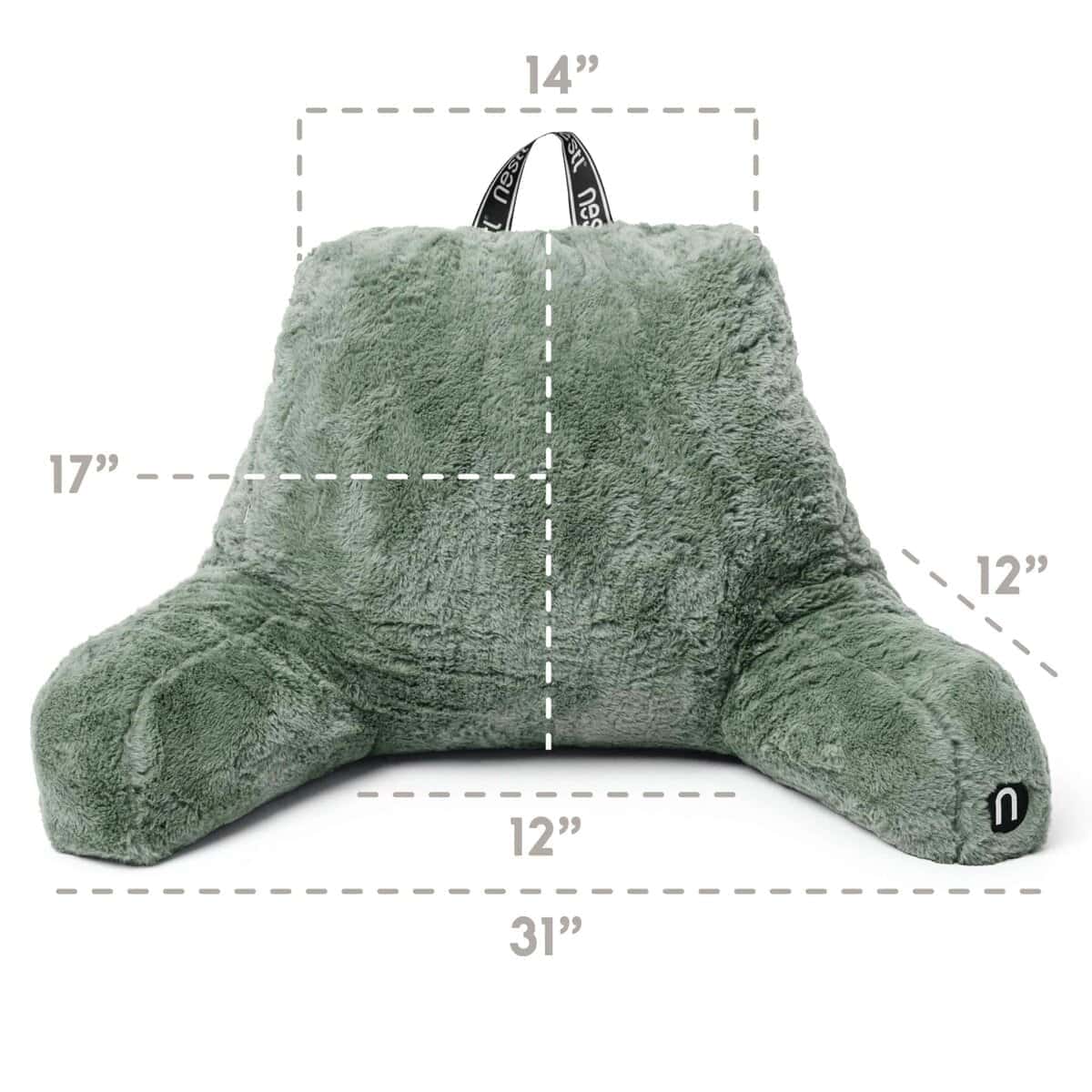 Almohada de Lectura Nestl Fur, Elegante Almohada de - Imagen 4