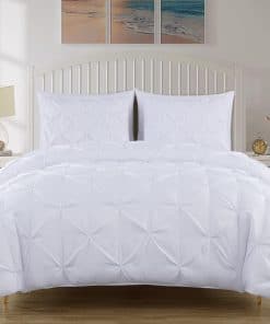 Set de Comforter Chezmoi Collection Berlin Blanco, 3 Piezas