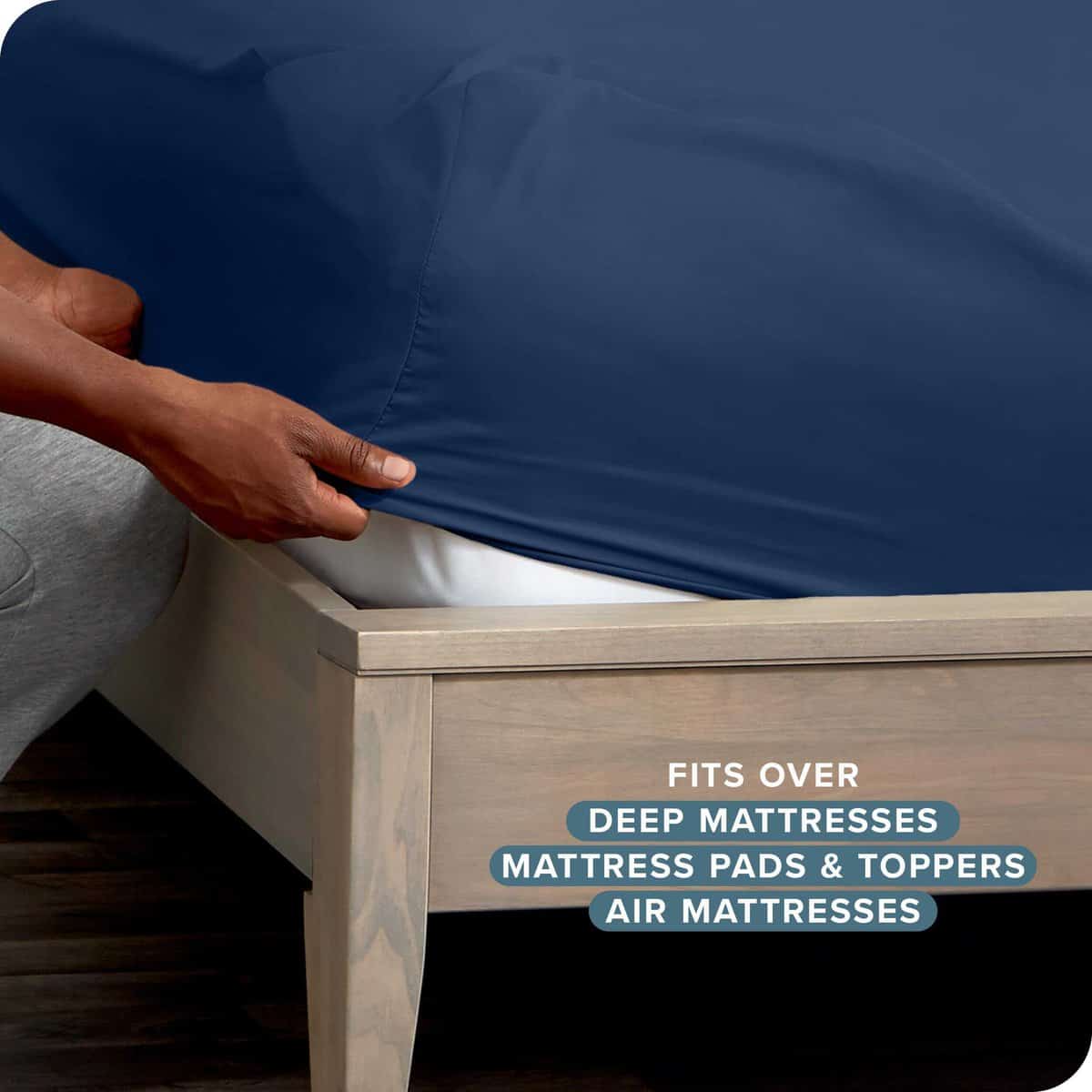 Juego de Sábanas Split King de Bare Home - Bolsillos - Imagen 7