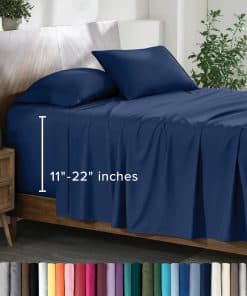 Juego de sábanas Bare Home Cal King - Bolsillos Profundos