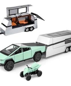 Juguete de Camioneta de Recolección y Remolque 1/32 con Luz