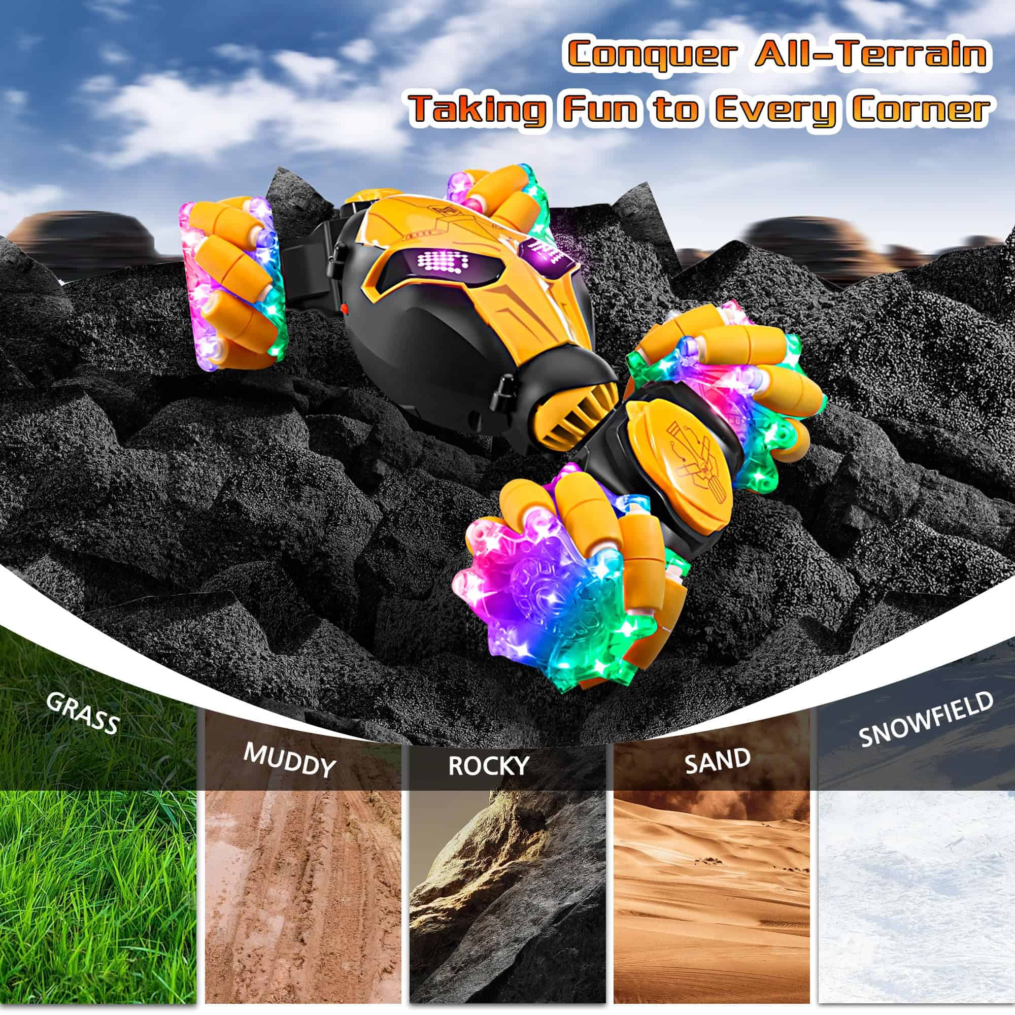 Coche de Control Remoto con Sensor de Gestos para Niños - Imagen 8