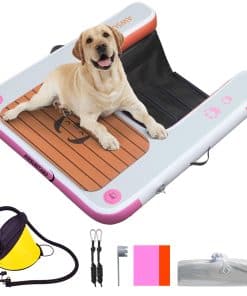 Rampa de flotación inflable para perros, plataforma