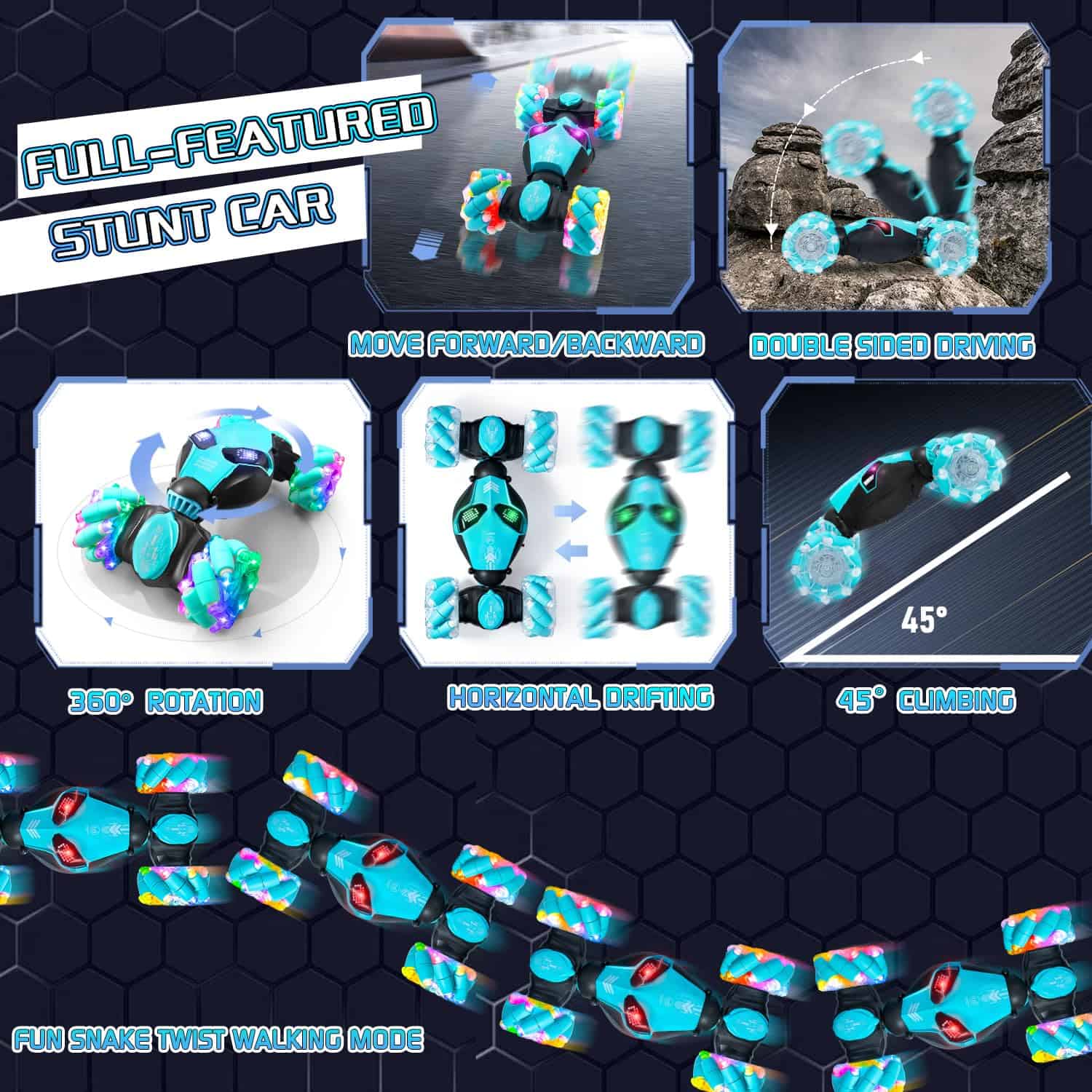 Coche de Control Remoto con Sensor de Gestos RC Stunt Cars - Imagen 3