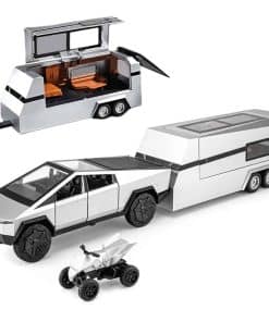 Juguete de Camioneta y Remolque Escala 1/32 con Luz y